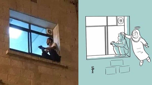 palestino escala ventana